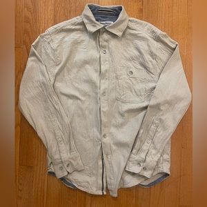 Men’s Tommy Bahama Tan Beige Button Shirt Small